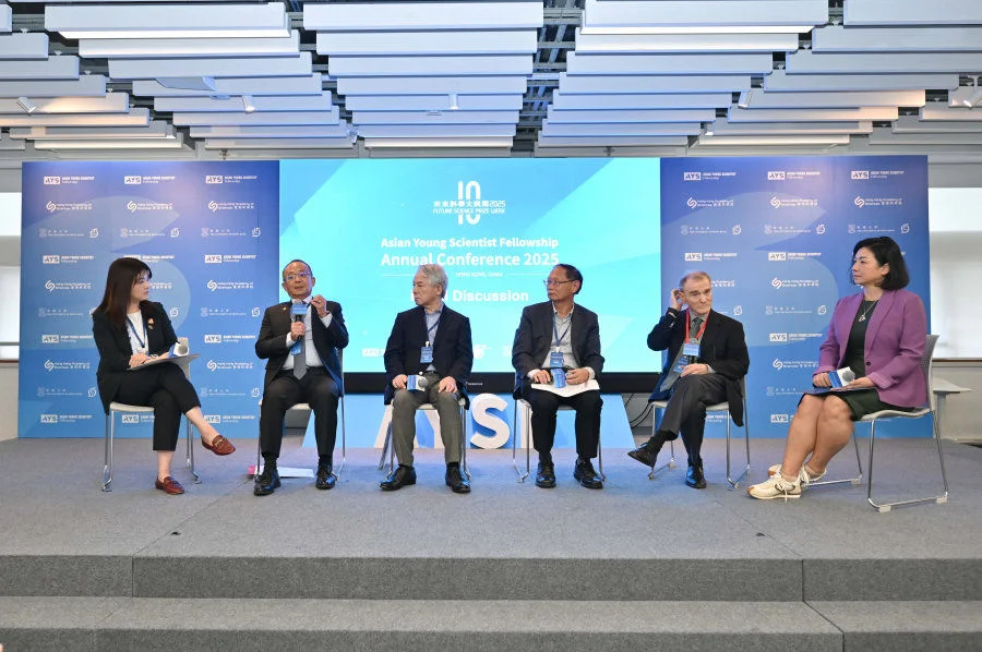 A panel discussion to explore how to build the Asian Scientific Research and Innovation Ecosystem was held following the awards ceremony. (Photo provided by the Future Science Prize)