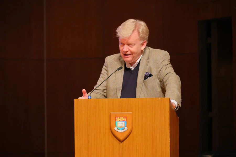 Mr Nikolaus Turner, Executive Director of the Lindau Nobel Laureate Meetings, delivers his remarks.