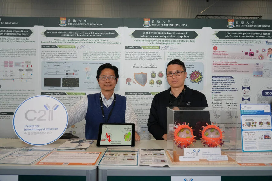 Prof Leo L.M. POON (left) and Dr Alex W.H. CHIN (right).  