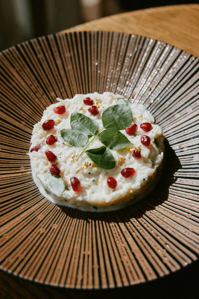 Chef Samaira Kavatkar’s “Thayir Sadam” is a vibrant celebration of how simple leftover rice can be elevated into a creamy, tangy dish bursting with flavour.