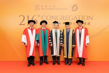 HKU confers honorary degrees upon three outstanding individuals at the 216th Congregation