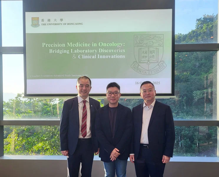 Key members of the interdisciplinary multi-centre research team: (from left) Professor Gilberto Leung Ka-kit, Professor Zhang Gao and Professor Liu Lunxu.  