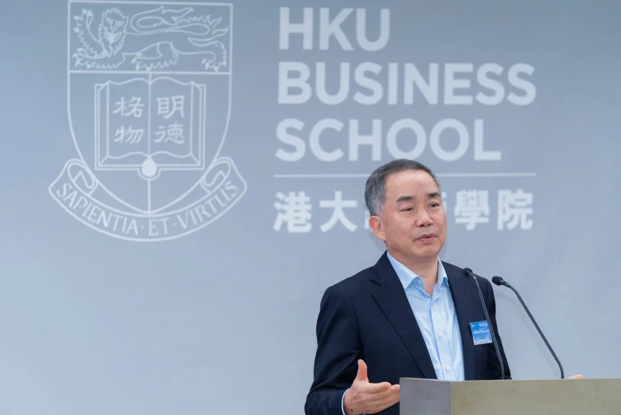 Professor Zhiwu CHEN, Chair Professor of Finance of HKU Business School, delivers a keynote speech.