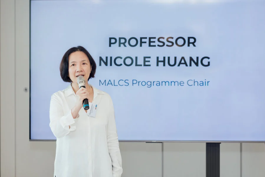 Professor Nicole Huang, Director of MALCS, Gave an Opening Speech