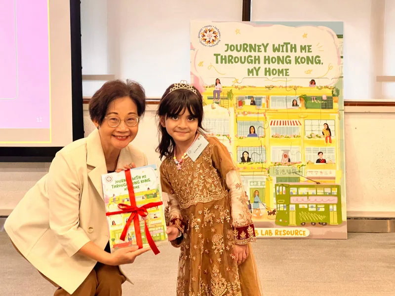 Ms. Linda Lam (left) and Miss Uswa Bibi.  