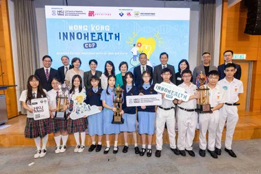 HKUMed concludes the inaugural ‘Hong Kong InnoHealth Cup’
Secondary students showcase innovative medical solutions harnessing big data potential