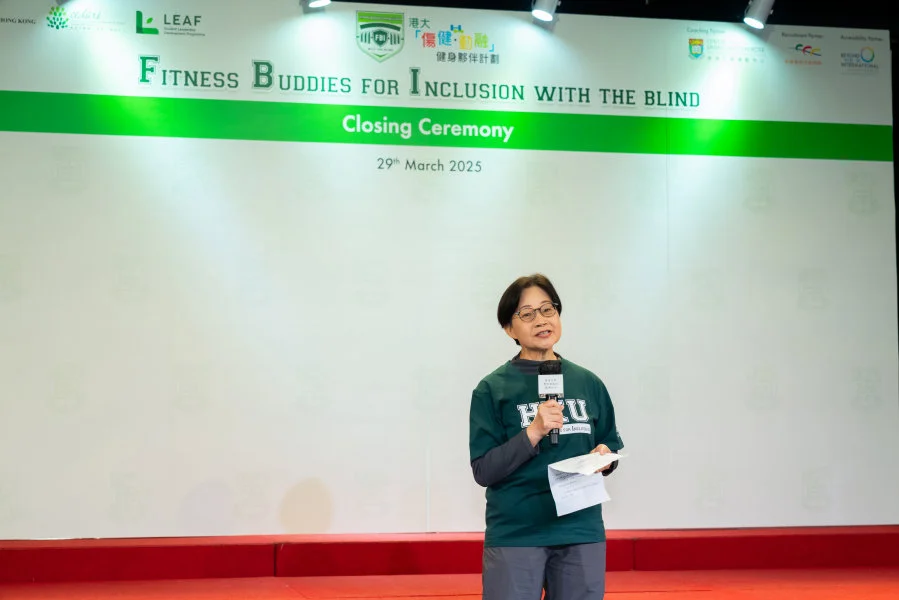 Ms. Linda LAM, SBS, Chairperson of the Equal Opportunities Commission delivered a keynote speech as Guest of Honour at the Closing Ceremony.  